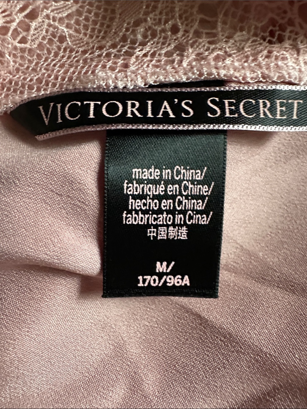 Victoria’s Secret Silky Chemise / Lace-Trim Slip - Dusty Pink - Picture 12 of 14